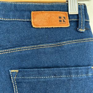 Here&Now Bootcut Stretchable Navy Blue Jeans