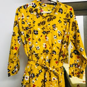 Yellow Floral Gown