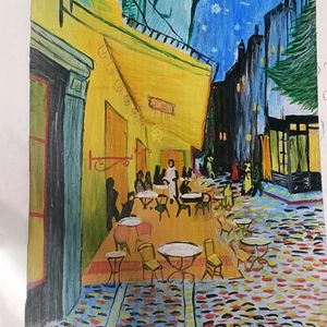 It's A Van Gogh Painting Of Cafe