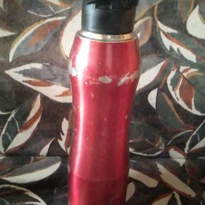 Red Colour Iron Water Bottle