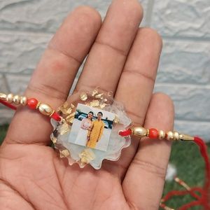 Customized Resin rakhi With Picture