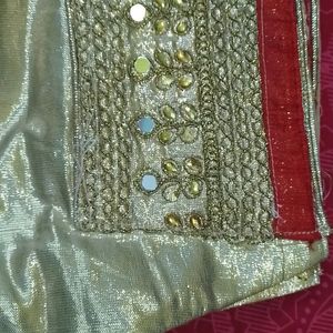 Georgette Saree With Heavy Work Embroidery