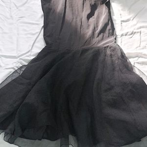 Elegant Black Sleeveless Fit and Flare Dress