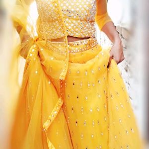 New George's Mirror Work Lehenga