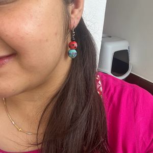 Multicoloured Stone Earrings