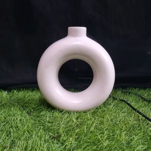 White Ring Vase......