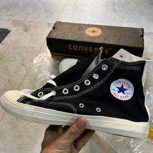 CONVERSE CDG PLAY BLACK HIGH TOPS SNEAKERS