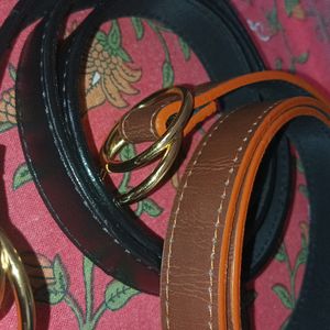 Canyon Leather Belt Combo Of 3