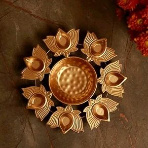 Diya Thali For Diwali And Decoration