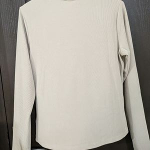 H&M Beige Square Neck Top