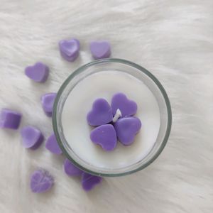 Purple Heart Shot Glass Scented Candle (Set Of 2)