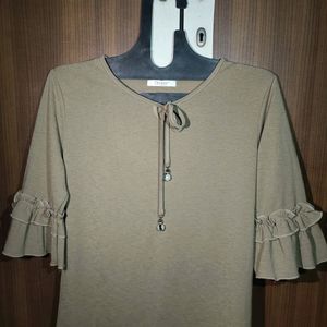 Tan Partywear Top