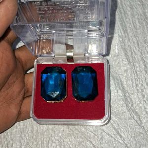 Blue crystal jewelry