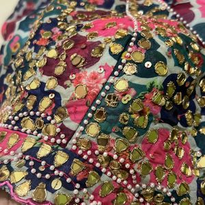 Baby Pink Multicolor Lehnga Choli