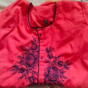 Pink Casual Design Kurta💕