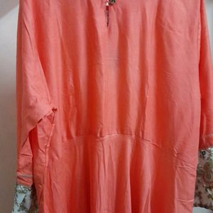 Coral Kurta(long) @shree_sharnam