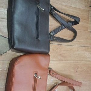 New Leather Small Hand Bag Combo 2 Piece