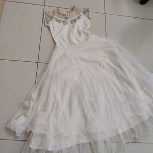 50% Offer White Gown/Dress/Frock