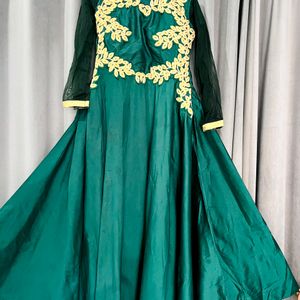 Green Ethnic Gown