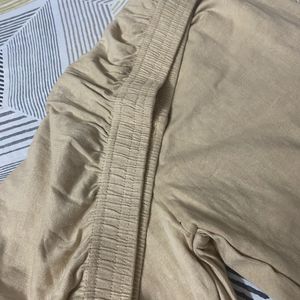 Beige Stretchable Leggings Casual For Women