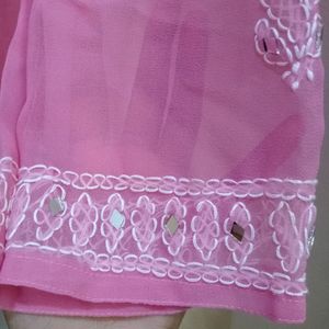 Rosey Pink Chikankari Kurta