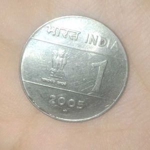 1rs Cross ❌ Coin Hyderabad Mint Mark ‼️