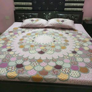 Cotton Bedsheet with Mandala Design