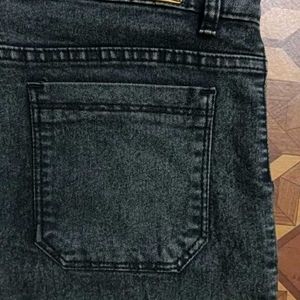 Charcoal Grey Cargo Jeans