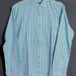 Park Avenue Men Green Check Shirt