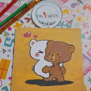 Cute Mini Canvas Painting