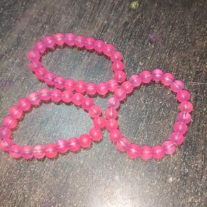 Pink Bracelet With Aesthetic Designs