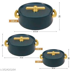 Elegance Casserole Set Pack Of 3 👌💯