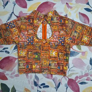 Printed Stretchable Blouse For Parties