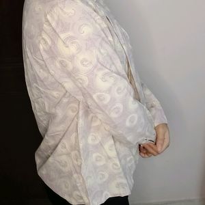 Women Printed Design Casual Open Shrug