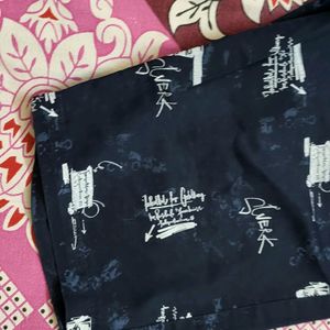 Beautiful Navy Blue Printed Mens Shorts