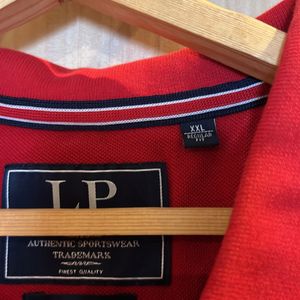 Red Louis Philippe Polo T-shirt