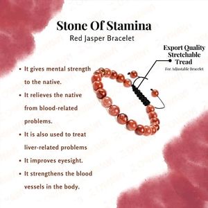 Natural Red Jasper Bracelet(New)