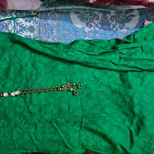 Green Anarkali Dupatta Set