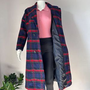 Plaid Overcoat FIXED PRICE