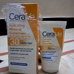 CeraVe Hydrating Mineral Sunscreen SPF 30