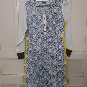 Black White Kurti