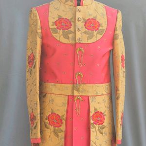 Golden Pink Sherwani