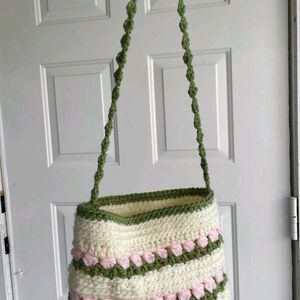 Crochet Tulip Sling Bag🌷