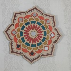 3 Wooden Rangoli Patch 4"