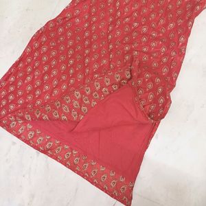 Beneras Stitched Red Kurti