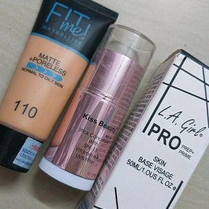 fit me foundation with concealer and primer