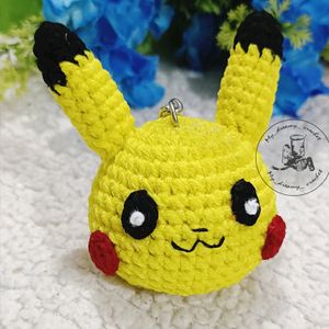 Amigurumi Pikkachu Keychain