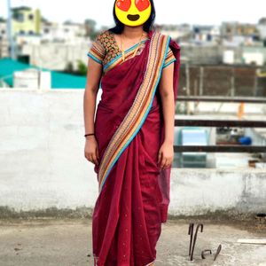 Party Wear Saree With Blouse