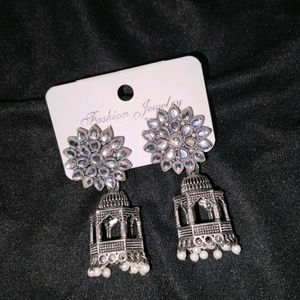 Oxidised Earrings 2 Pairs