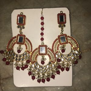 Earrings and Bindiya Set 😍❤️